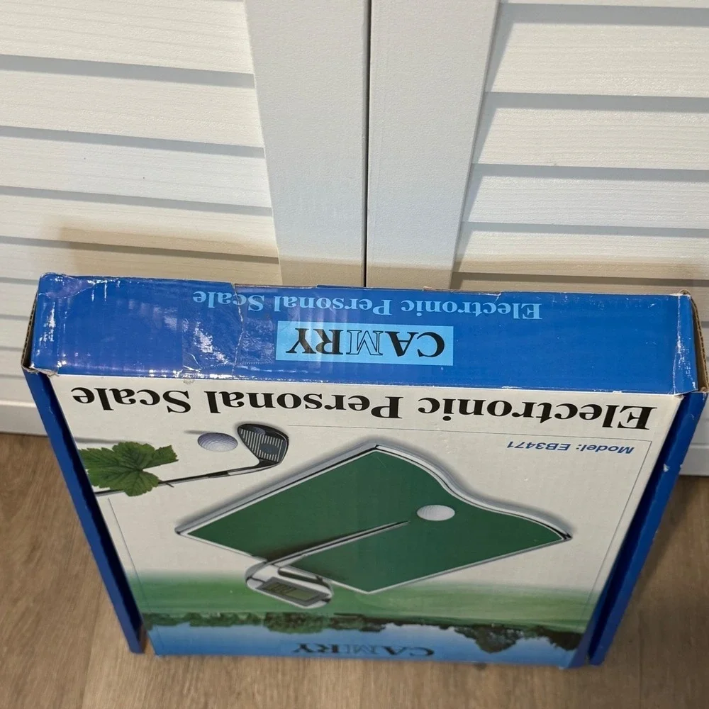 Vintage Camry EB3471 Golf Theme Electronic Personal Scale Digital Tested‎